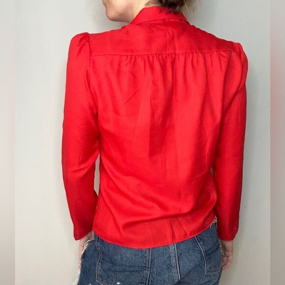 The International Ladies Garment Workers Union Vintage Red Blouse - Picture 2 of 13